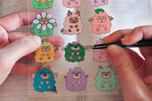 Cargar imagen en el visor de la galería, Hoja de pegatinas Chibitrolls