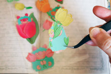 Cargar imagen en el visor de la galería, Hoja de pegatinas Trolls tulipán