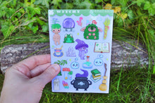 Load image into Gallery viewer, Hoja de pegatinas Witchy
