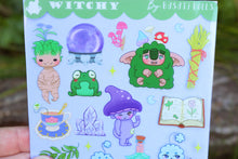 Load image into Gallery viewer, Hoja de pegatinas Witchy