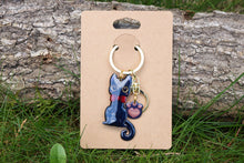 Load image into Gallery viewer, Llavero gato negro Jiji péndulo