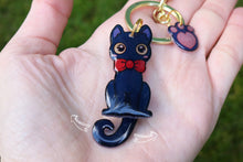 Load image into Gallery viewer, Llavero gato negro Jiji péndulo