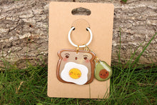 Cargar imagen en el visor de la galería, Llavero tostada con huevo spinner