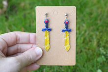 Load image into Gallery viewer, Pendientes Espada de Finn ¨Hora de aventuras¨