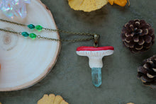 Load image into Gallery viewer, Orange amanita mushroom setagem pendant
