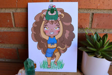 Cargar imagen en el visor de la galería, Lámina de Ngumbi jugando con Mossy