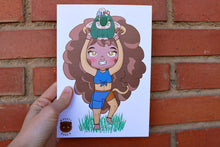 Cargar imagen en el visor de la galería, Lámina de Ngumbi jugando con Mossy