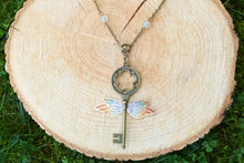 Load image into Gallery viewer, &quot;Winged Keys&quot; Pendants
