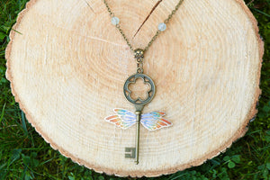 "Winged Keys" Pendants