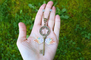 "Winged Keys" Pendants