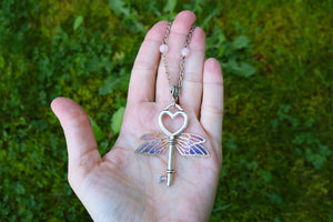 "Winged Keys" Pendants