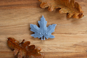Maple leaf in grey resin