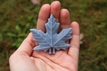 Load image into Gallery viewer, Maple leaf in grey resin
