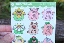 Load image into Gallery viewer, Hoja de pegatinas Chibitrolls
