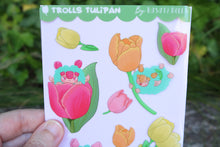 Cargar imagen en el visor de la galería, Hoja de pegatinas Trolls tulipán
