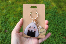 Load image into Gallery viewer, Onigiri and bao keychain
