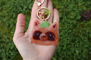 Tanuki keychain