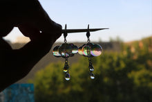 Load image into Gallery viewer, “Holographic clouds” earrings
