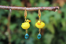 Load image into Gallery viewer, “Like a duck in water” earrings
