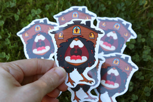 Baba Yaga's House Chicken Sticker