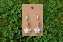 Load image into Gallery viewer, Bottle earrings with colored stars
