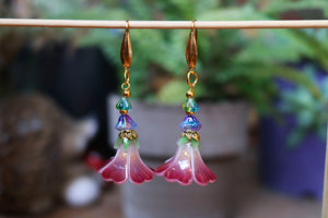Tinker bell flower earrings