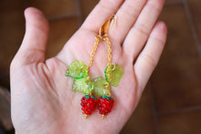 Load image into Gallery viewer, Raspberry earrings
