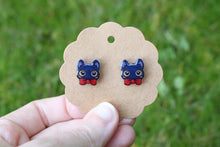 Cargar imagen en el visor de la galería, Pendientes Gato negro Jiji
