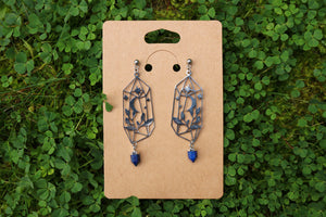 Lapis lazuli gemstone earrings