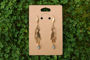 Golden hands earrings