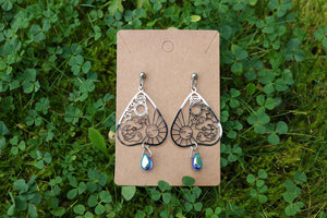 Ouija planchette earrings night and day