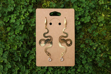 Load image into Gallery viewer, Golden snake earrings
