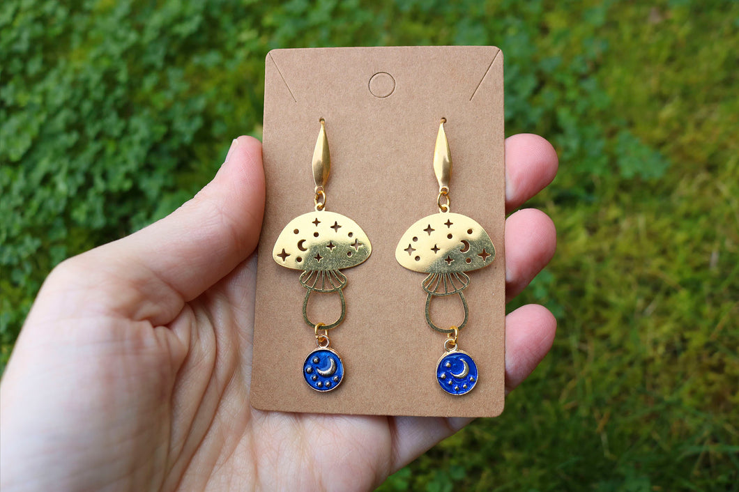 Celestial Mushroom Earrings