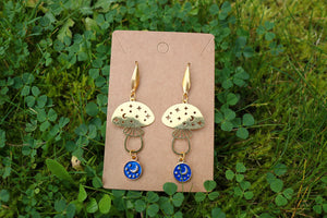 Celestial Mushroom Earrings