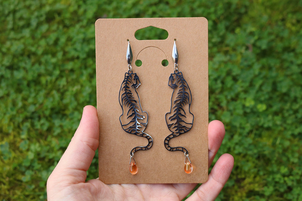 Tiger earrings