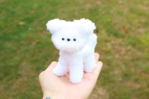 Perrito blanco articulado
