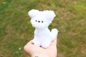 Perrito blanco articulado