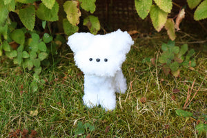 Perrito blanco articulado