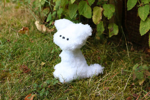 Perrito blanco articulado
