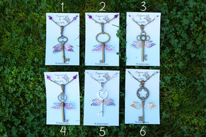 "Winged Keys" Pendants