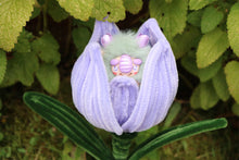 Load image into Gallery viewer, Chibitroll tulipán con tulipán violeta

