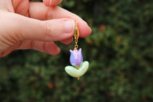Load image into Gallery viewer, “Violet Tulip” Earrings
