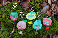Load image into Gallery viewer, Wooden keychain &quot;Troll in strawberry costume&quot;
