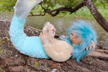 Load image into Gallery viewer, Yara the mermaid posable artdoll (OOAK)
